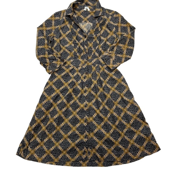 Anthropologie Maeve Whitewick Manor Fine Pin Wale Corduroy Dress. Flattering fit - Picture 3 of 13